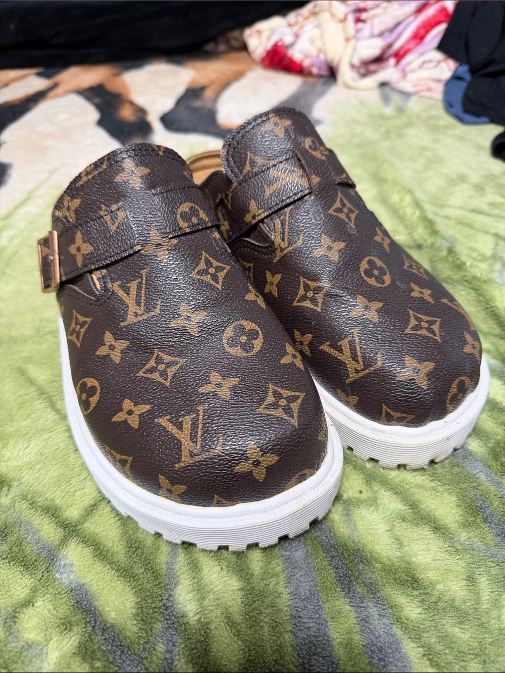 Louis Vuitton  Monogram Clog Sneakers in Brown
